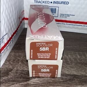 Matrix Socolor 5br medium brown brown red hair color care